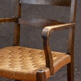 Fauteuil avec assise tissée, Danemark 1930