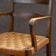 Fauteuil avec assise tissée, Danemark 1930