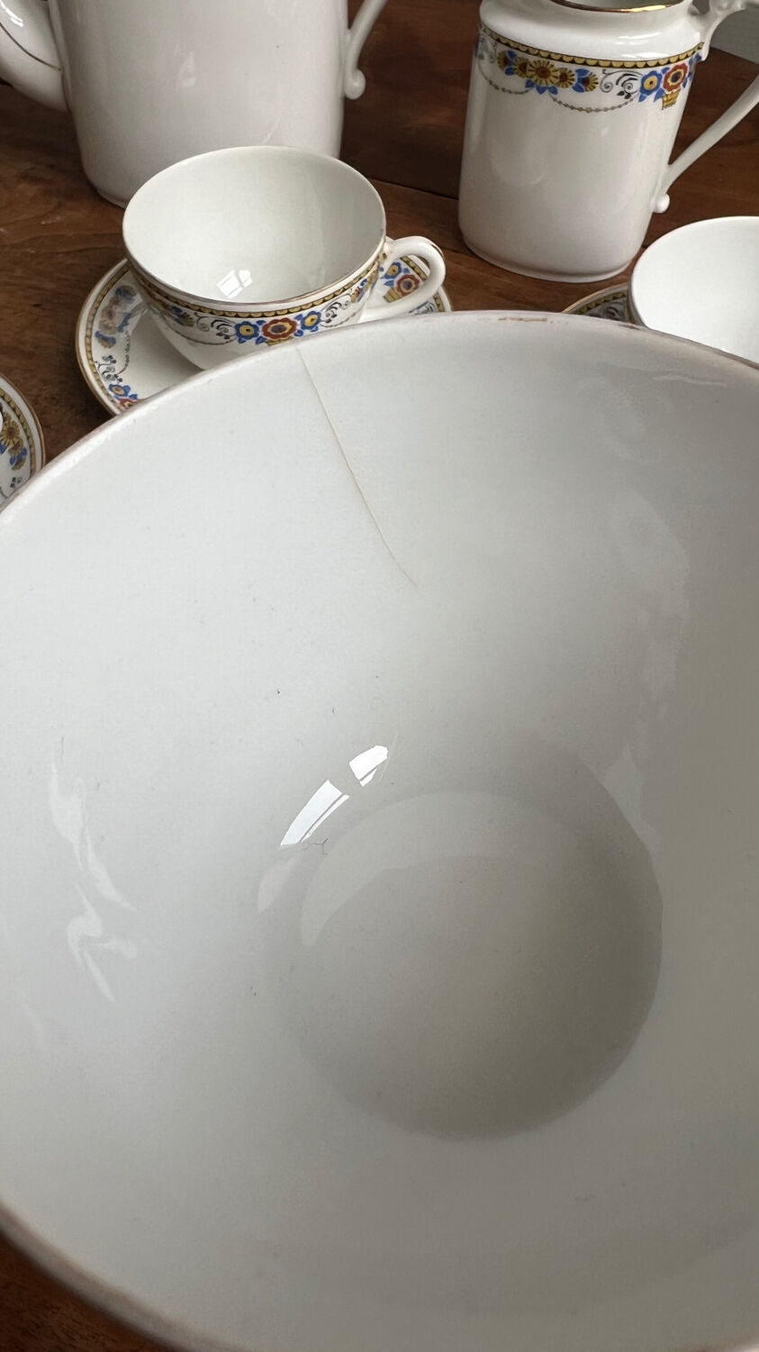 Ancien service à café en porcelaine de Limoges – années 1920