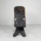 Solid ebony Makonde Palaver chair, 1970s