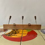 Vintage wall coat rack - 3 hooks