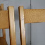 Charlotte Perriand (selection of) for Les Arcs, set of 4 chairs, France, circa 196