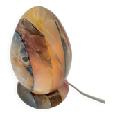 Lampe "oeuf" en onyx