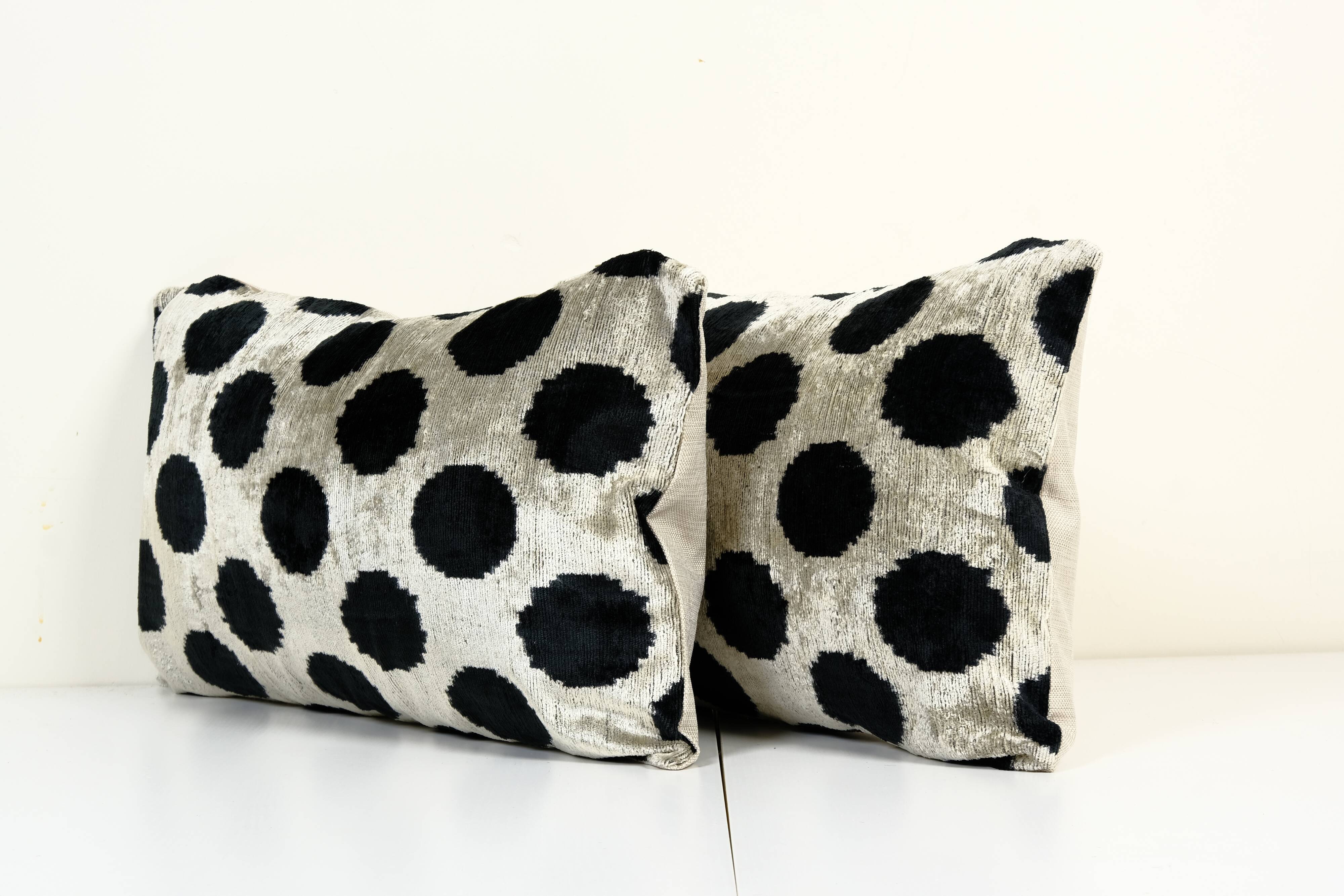 Paire de coussin ikat