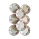 8 assiettes plates terre de fer U&C Sarreguemines Digoin" Margot"