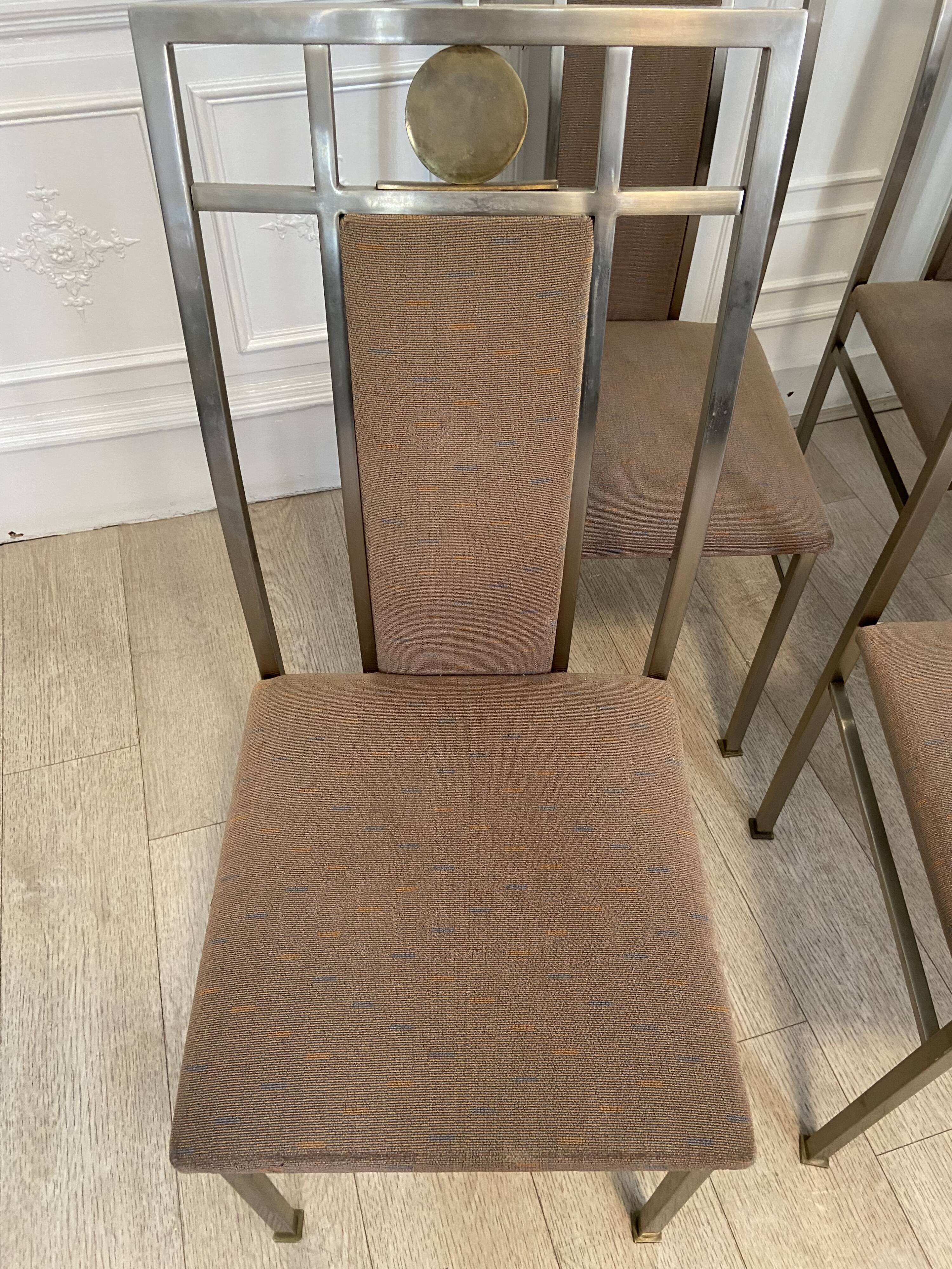 6 belgo Chrom chairs, 1980s