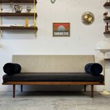 Woolen daybed sofa, Denmark 1960s/1970s, mid-century, vintage