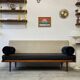 Wool sofa bed, Denmark 1960s/1970s, mid-century, vintage