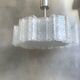 Glass chandelier by Doria Leuchten 1960s mid century lamp, vintage interior.