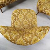 Bench and 2 vintage cocktail armchairs