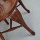 Paire de chaises de bureau de bureau en chêne édouardien anglais