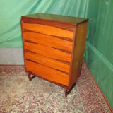 Vintage dresser in teak and walnut