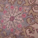 Vintage Turkish rug from Oushak, hand-woven 132x216 cm