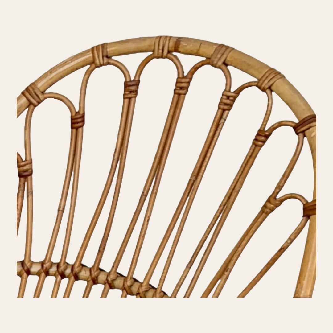 Pair of vintage shell armchairs 1950