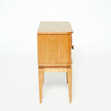 Ash bedside table carved around 1940