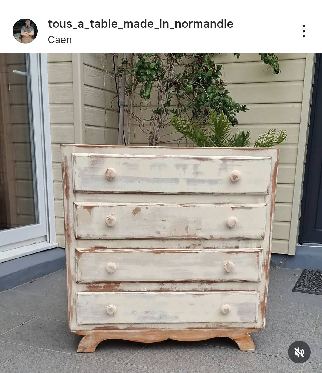 Commode années 60 rénovée