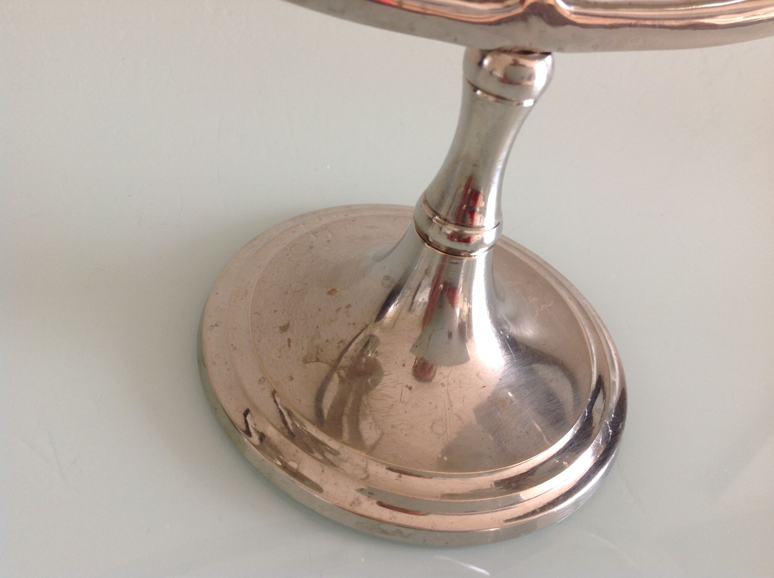 70-year-old chrome/vintage metal straight-line chandelier