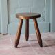 Vintage stool, tripod wooden stool, occasional stool, plant stand,