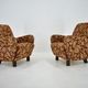 Set of Two Art Deco Armchairs H-283 by Jindřich Halabala, 1930s