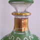 Carafe Art Déco verte et dorée