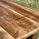 Early 20th century farmhouse table in fir and chestnut
