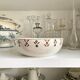 Saint Amand & Hamage salad bowl in glazed earthenware with flowers