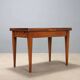 Table ancienne style Directoire en noyer et érable, Italie, XXe siècle