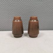 Salt + Pepper shakers made of stoneware From Knabstrup Denmark 1966-72