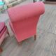 Pair of classic low chairs without arms