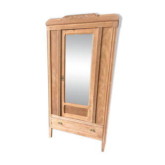 Parisian wardrobe in raw wood