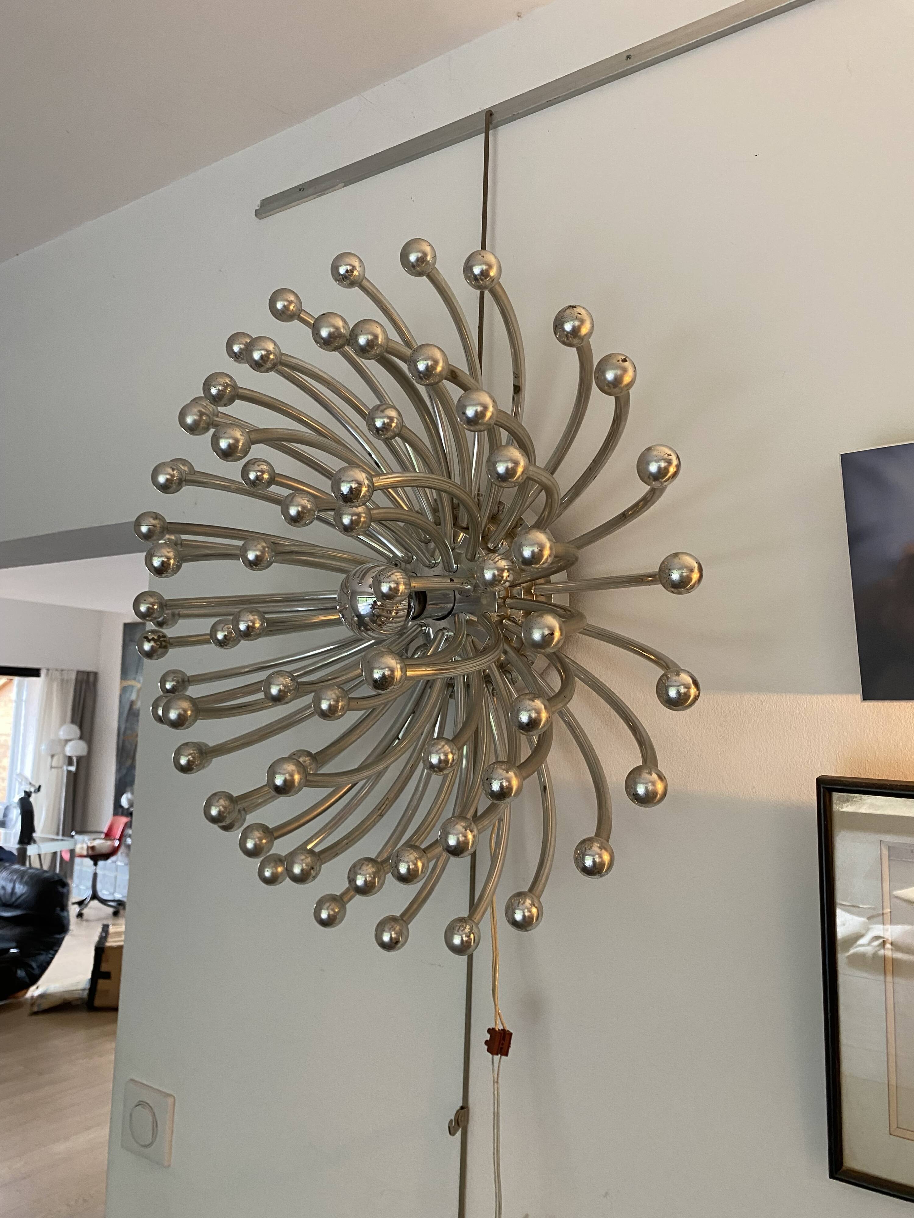 Pistillo wall lamp from the Tetrach studio for Valenti Luce, Italy 1969