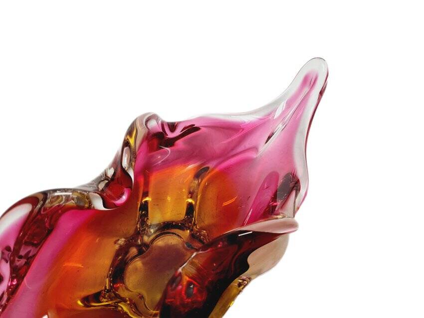 Decorative bowl by J. Hospodka for Chribska Glassworks, Czechoslovakia, 1960s