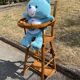 High chair for wooden doll with abacus