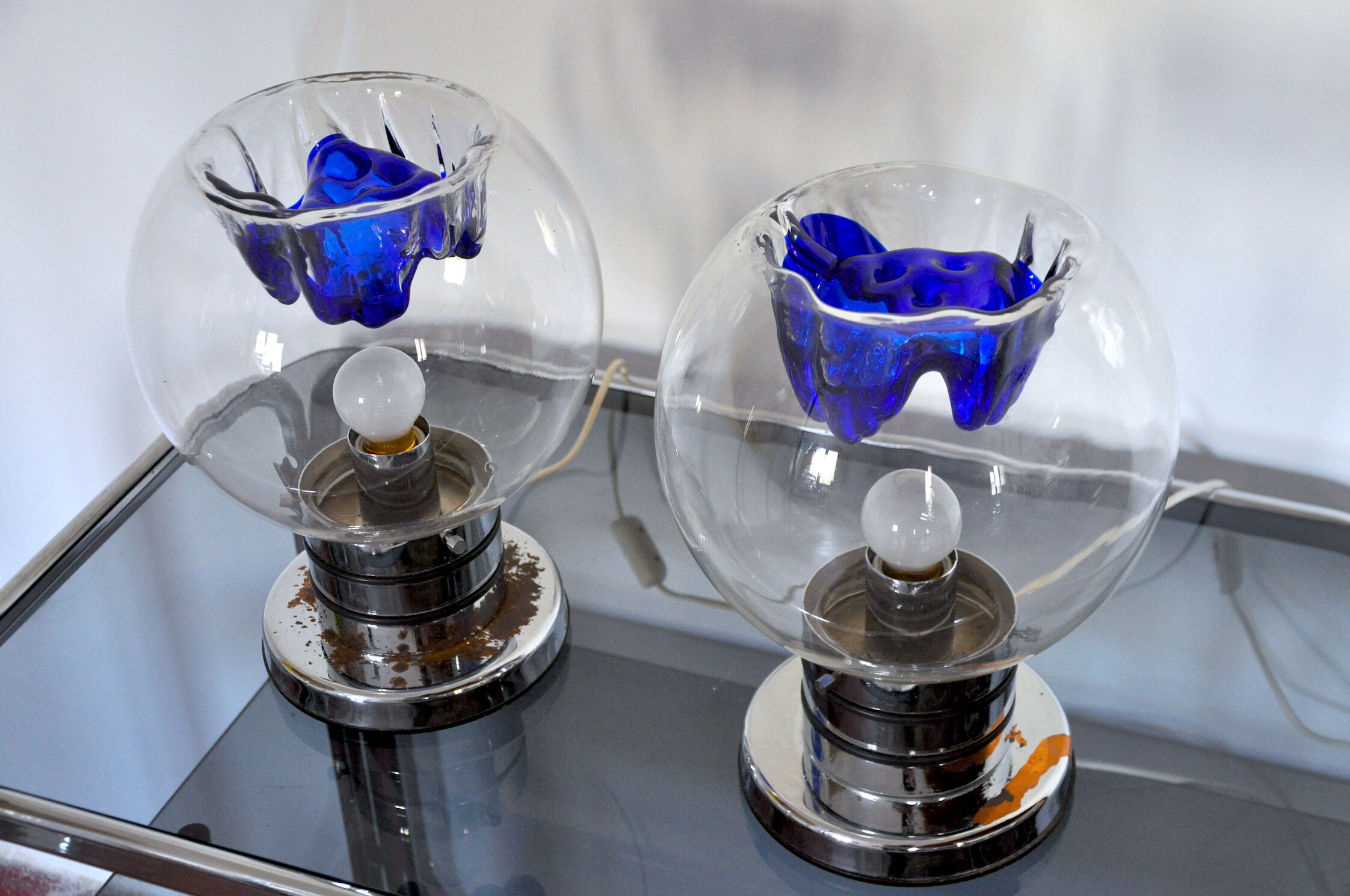 Paire de lampes Toni Zuccheri pour VeArt 1960