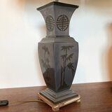 Pair asian style table lamps