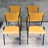 Set of 4 chairs design in wood