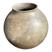 Ball vase – Iridescent glazed stoneware – Colette Biquand from 1991