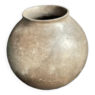 Vase boule – Grès émaillé irisé – Colette Biquand de 1991