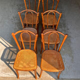 6 chairs bistro old cannage