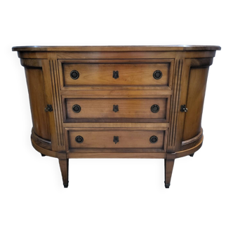 Half-moon Directoire buffet in solid wood in very good condition