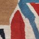 Magnificent handmade Berber rug, adorned with colourful geometric patterns.
