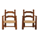Fauteuils rustiques Charles Dudouyt, 1940’s