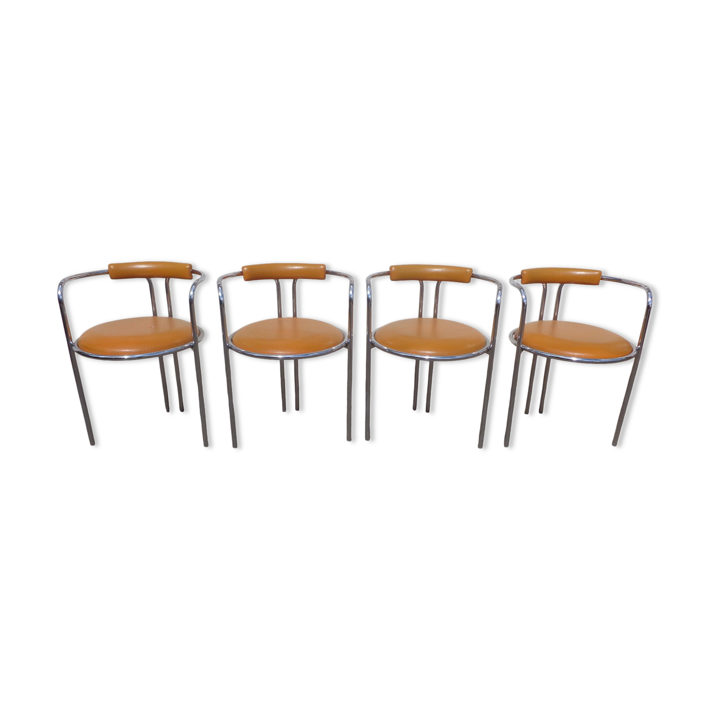 Vintage orange chairs