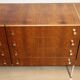 Vintage sideboard by Luigi Bartolini in rosewood and chrome metal, 1960