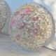 Amazing set of 2 Murano glass ceiling flower by Seguso for Venini