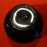 Vase en verre vert vintage 70's 80's