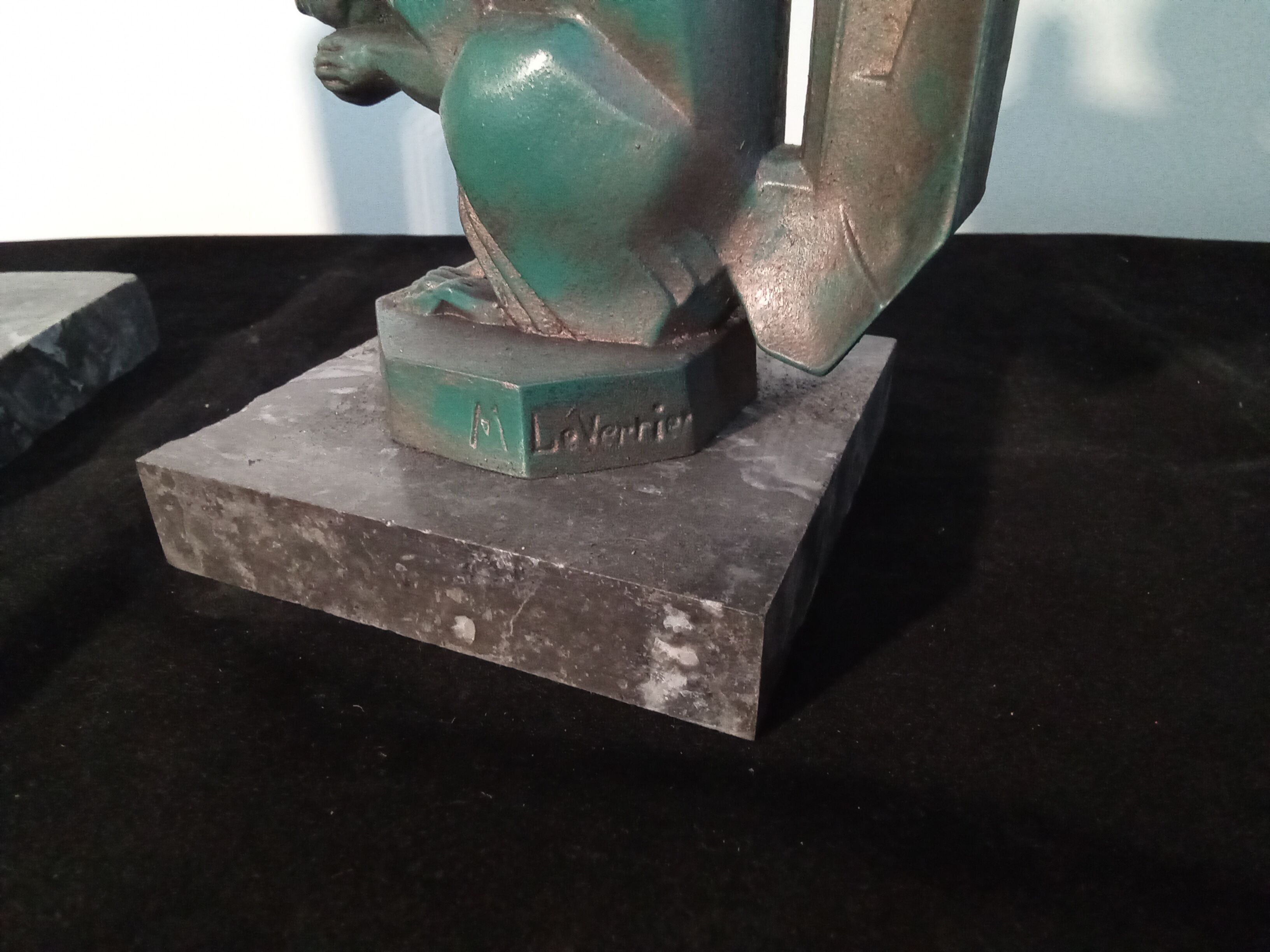 Max Le Verrier pair of Art Deco bookends "Squirrels" signed