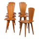 Suite of 6 chairs by Franciszek Aplewicz for LAD, 1960