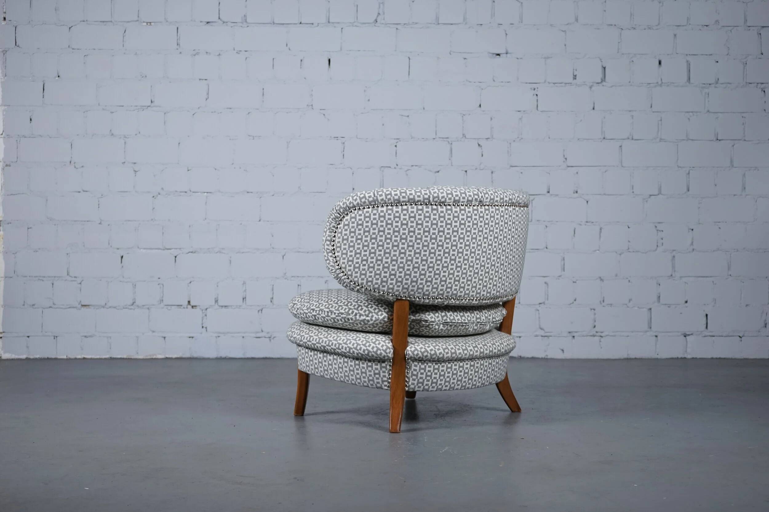 Hermès upholstered lounge chair by Otto Schulz for Boet