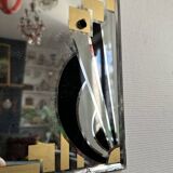 Hand-painted Art Deco beveled mirror - 1930